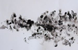 humanscape/ detail ink on paper 70 x 100 cm