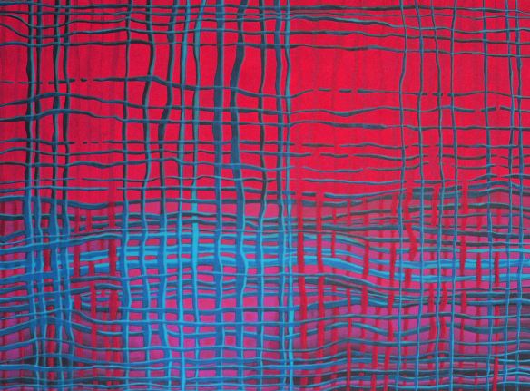 bonding/ acrylic on board/ 80 x 100 cm