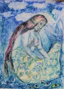 frozen memories pastel on paper